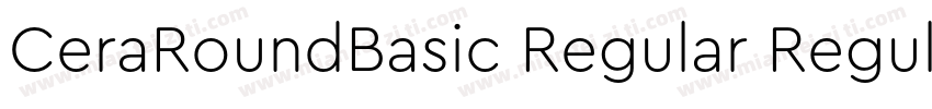 CeraRoundBasic Regular Regular字体转换